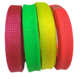 Colorful PPET Expandable Braided Sleeving , Flexible Electric Cable Sleeve Management