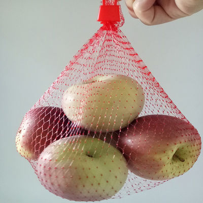 फलों के लिए 80 मीटर लाल एलडीपीई मेष सब्जी भंडारण बैग